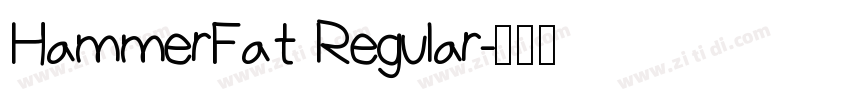 HammerFat Regular字体转换
